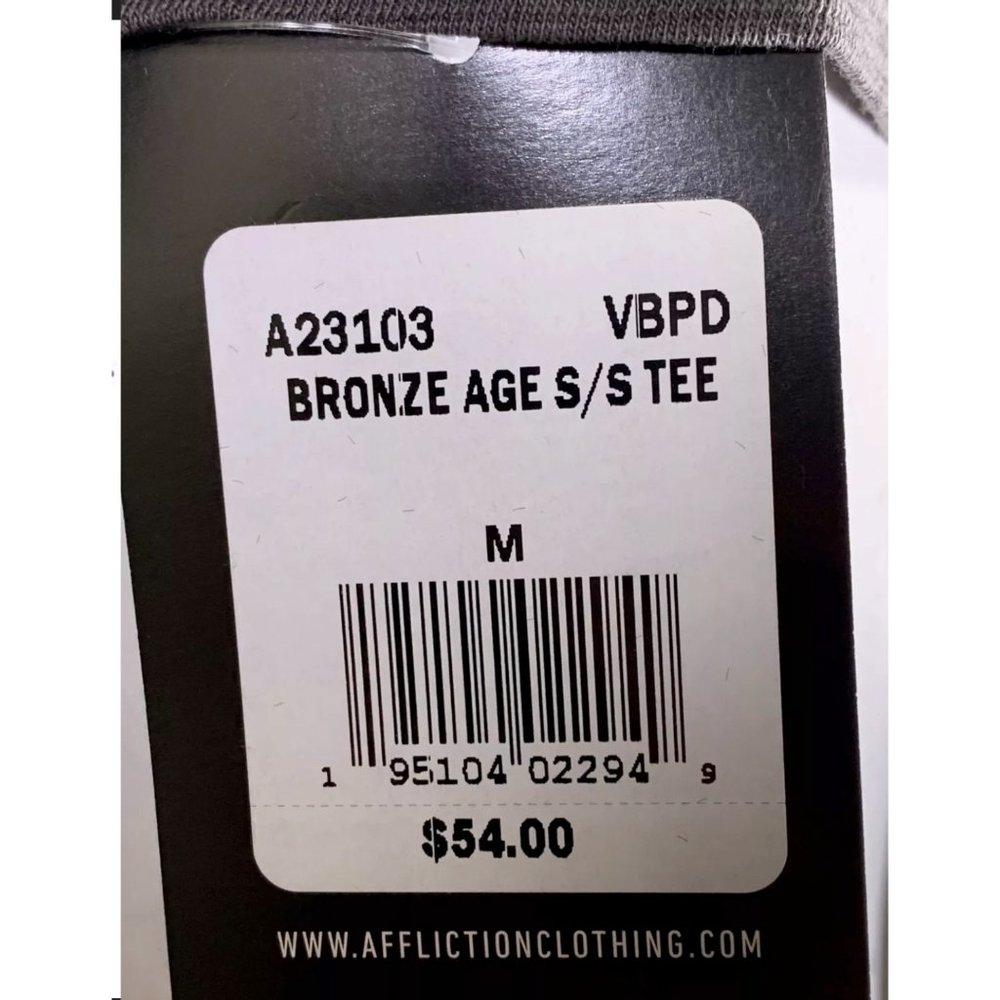 AFFLICTION Men's T-Shirt S/S BRONZE AGE Premium - Picture 6 of 10